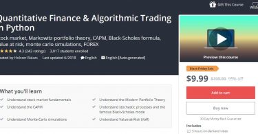Quantitative Finance & Algorithmic Trading in Python