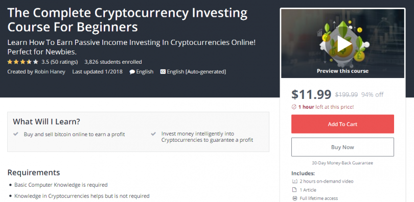 The Complete Cryptocurrency Investing Course For Beginners