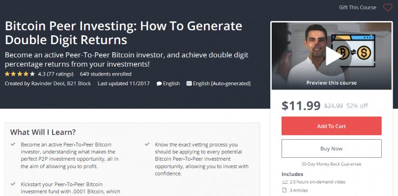 Bitcoin Peer Investing How To Generate Double Digit Returns