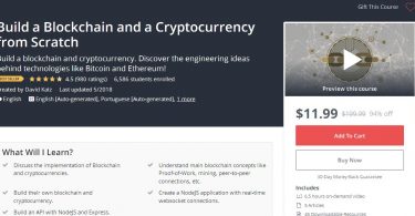 Build a Blockchain and a Cryptocurrency from Scratch