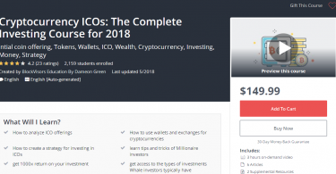 Cryptocurrency ICOs The Complete Investing Course for 2018
