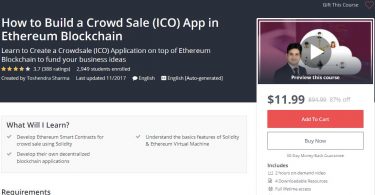 How to Build a Crowd Sale (ICO) App in Ethereum Blockchain