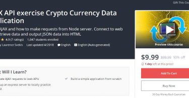AJAX API exercise Crypto Currency Data Application
