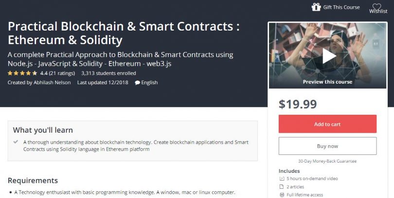 Download Practical Blockchain & Smart Contracts Ethereum & Solidity