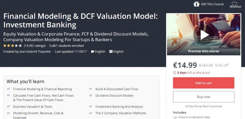 [Download] Financial Modeling & DCF Valuation Model Investment Banking