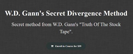 W.D. Gann's Secret Divergence Method